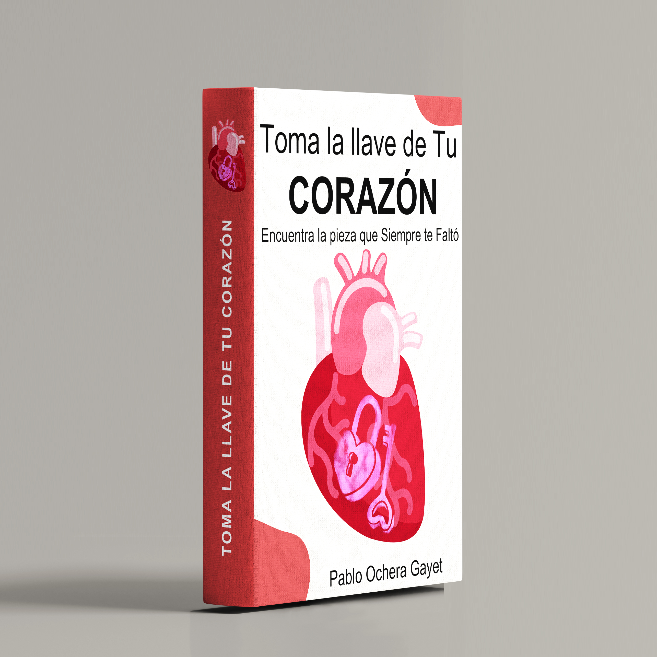 Mok Up Libro Toma la Llave de Tu Corazón