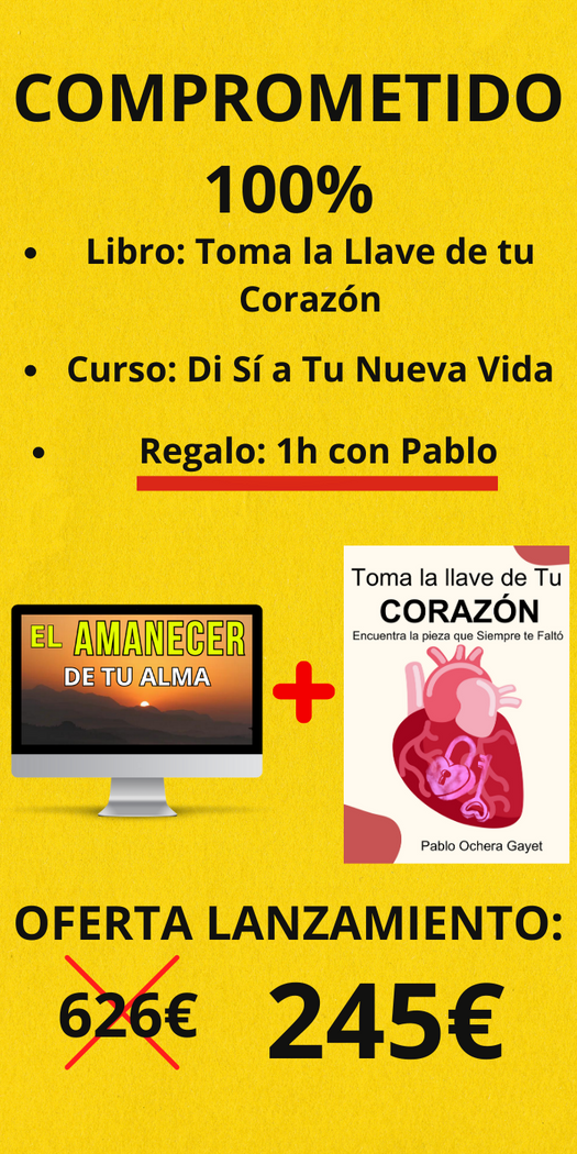 Pack: Libro Toma la Llave de tu Corazón + Curso: Di Sí a tu Nueva Vida